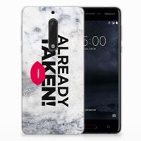 Nokia 5 | Siliconen hoesje | met naam Already Taken White