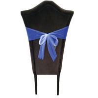 Tule stof op rol - 2x - donkerblauw - 30cm x 9meter - Organza/mesh decoratie stoffen - thumbnail