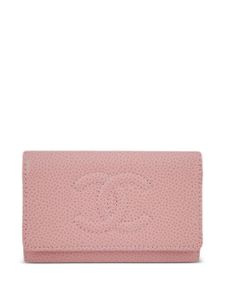 CHANEL Pre-Owned porte-clés en cuir (2023) - Rose