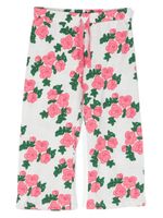 Mini Rodini pantalon en coton à fleurs - Rose - thumbnail