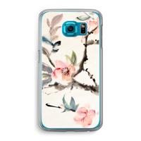 Japanse bloemen: Samsung Galaxy S6 Transparant Hoesje - thumbnail