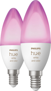 Philips Hue White and Color ambiance Losse kaarslamp E14 duopak