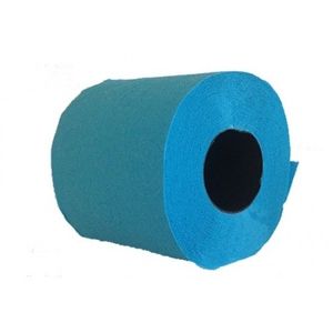 3x WC-papier toiletrol turquoise 140 vellen   -