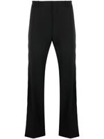 Off-White pantalon droit à logo brodé - Noir