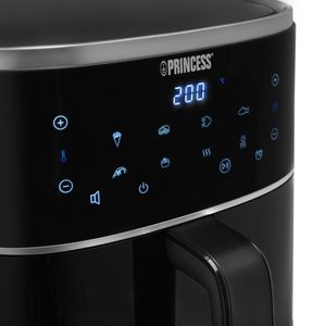 Princess 182238 Digitale Airfryer 4L – Touchscreen - 6 Programma’s - Verstelbaar Grillrack