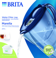 Brita Waterfilterkan Marella Blauw + 1 Maxtra Filterpatroon