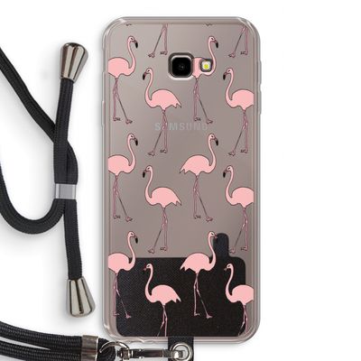 Anything Flamingoes: Samsung Galaxy J4 Plus Transparant Hoesje met koord