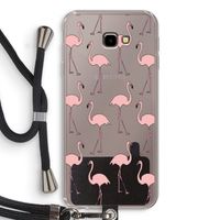 Anything Flamingoes: Samsung Galaxy J4 Plus Transparant Hoesje met koord