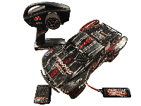 Tweedehands Traxxas Slash 1/16 - Zwart/Rood