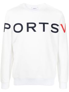 Ports V pull à logo imprimé - Blanc