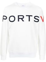 Ports V pull à logo imprimé - Blanc