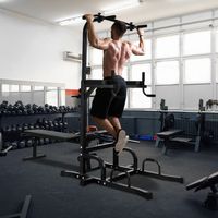 Optrekstang Vrijstaand Krachttrainingsapparaten Sporttoestellen Fitness Sporttoestellen Thuis Laadcapaciteit tot 150 kg Zwart