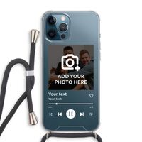 Music Player: iPhone 12 Pro Max Transparant Hoesje met koord