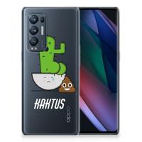 OPPO Find X3 Neo Telefoonhoesje met Naam Cactus Poo