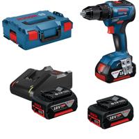 Bosch Blauw GSB 18V-55 Professional Accuklopboor/schroefmachine I L-Boxx | 3 accu&apos;s 5.0Ah in L-Boxx - 0615990L86