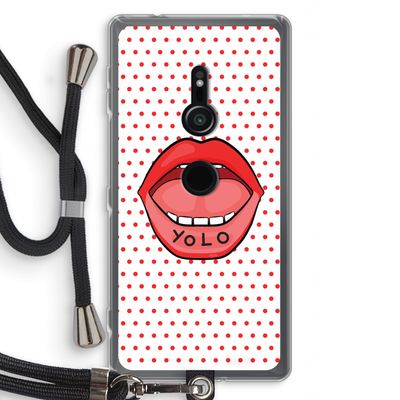 Yolo Denise: Sony Xperia XZ2 Transparant Hoesje met koord