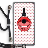 Yolo Denise: Sony Xperia XZ2 Transparant Hoesje met koord