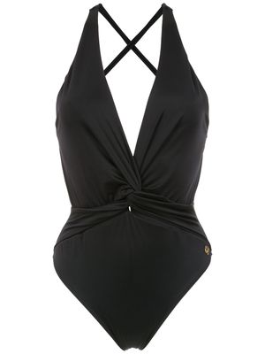 Brigitte maillot de bain à dos-nu - Noir