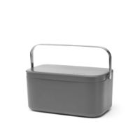Brabantia aanrecht afvalbakje dark grey