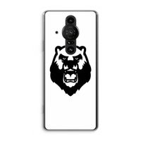 Angry Bear (white): Sony Xperia Pro-I Transparant Hoesje