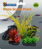 Superfish Nano Scape Plant Set - 5-delig Decoratiepakket voor Tropisch Nano-Aquarium Superfish Nano Scape Plant Set - 5-delig Decoratiepakket voor Tropisch Nano-Aquarium
