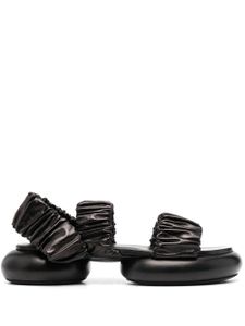 Jil Sander 45mm ruched-strap chunky sandals - Noir