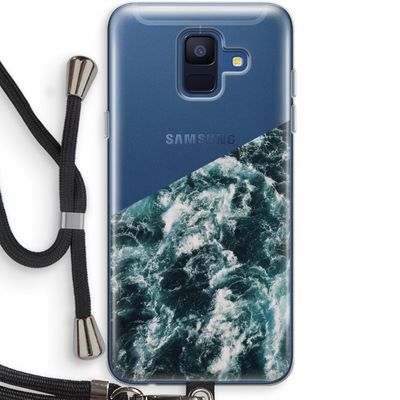 Zee golf: Samsung Galaxy A6 (2018) Transparant Hoesje met koord