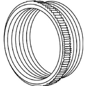 44/1613  (100 Stück) - Adapter ring PG13,5 / PG16 brass 44/1613