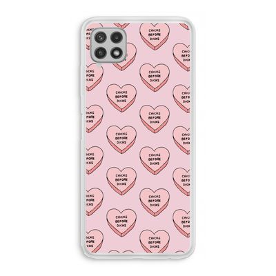 Chicks before dicks: Samsung Galaxy A22 4G Transparant Hoesje