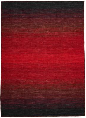 MOMO Rugs - Vloerkleed Panorama Kelim Black Red - 300x400 cm
