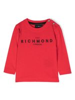 John Richmond Junior t-shirt en coton à logo brodé - Rouge - thumbnail