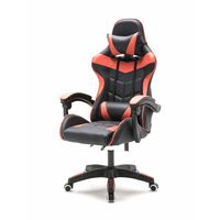 Gamestoel Cyclone tieners - bureaustoel - racing gaming stoel - rood zwart - thumbnail