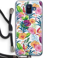Tropisch 2: Samsung Galaxy A6 (2018) Transparant Hoesje met koord