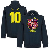 Barcelona Messi 10 Gaudi Foto Hoodie - thumbnail