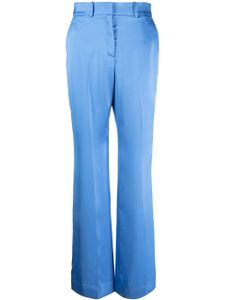 BCBG Max Azria pantalon évasé en satin - Bleu