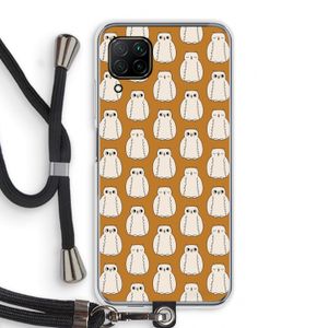 Uilen: Huawei P40 Lite Transparant Hoesje met koord