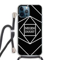 Negenduust geometrisch: iPhone 12 Pro Max Transparant Hoesje met koord