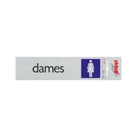 Bord Alulook Dames - 165x44 mm zelfklevend.