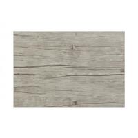 Tafel placemats met hout look print - grijs - 45 x 30 cm - pvc