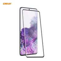 Voor Samsung Galaxy S20+ ENKAY Hat-Prince 0.26mm 9H 3D Full Glue Explosion-proof Full Screen Curved Heat Bending Tempered Glass Film