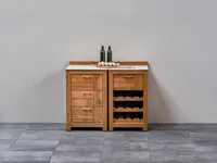 Passion Grills | Buitenkeuken Module Milano | Opstelling 02 | Albastro Cream