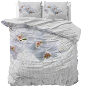 Sleeptime Orchid Dekbedovertrek Wit-1-persoons (140 x 200/220 cm)