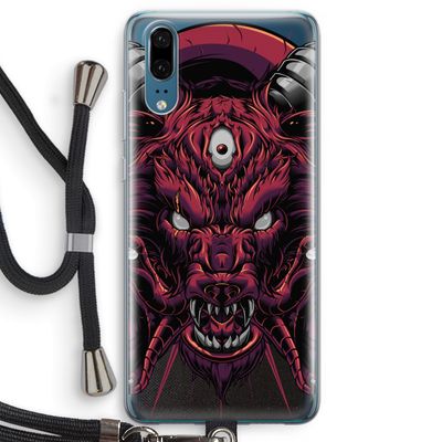Hell Hound and Serpents: Huawei P20 Transparant Hoesje met koord