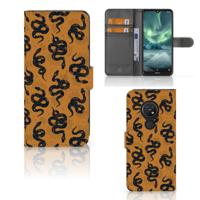 Telefoonhoesje | Met pasjeshouder | voor Nokia 7.2 | Nokia 6.2 Snakes