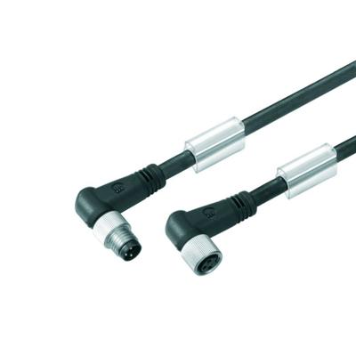 Weidmüller 1927210060 Sensor/actuator connector, geassembleerd M8 Aantal polen (sensoren): 3 Stekker, haaks, Bus, haaks 0.60 m 1 stuk(s)