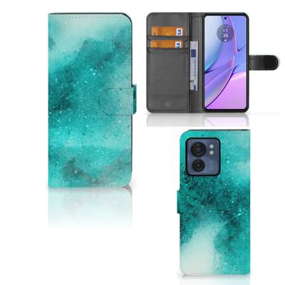 Hoesje Motorola Edge 40 Painting Blue | Portemonnee hoesje