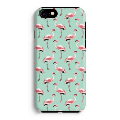 Flamingoprint groen: iPhone 8 Tough Case