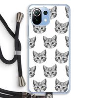 Kitten: Xiaomi Mi 11 Lite Transparant Hoesje met koord