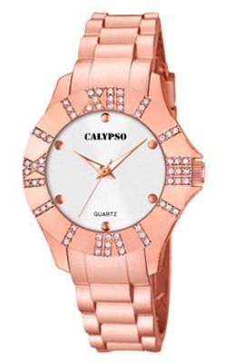 Horlogeband Calypso K5649-B / K5649-C Rubber Rosé