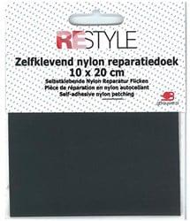 Restyle Reparatiedoek Nylon 10 cm x 20 cm Zelfklevend 002 Grijs